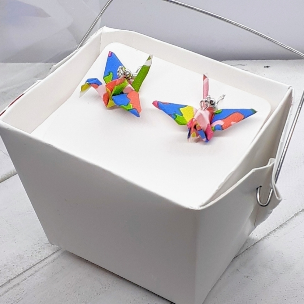 Origami earrings